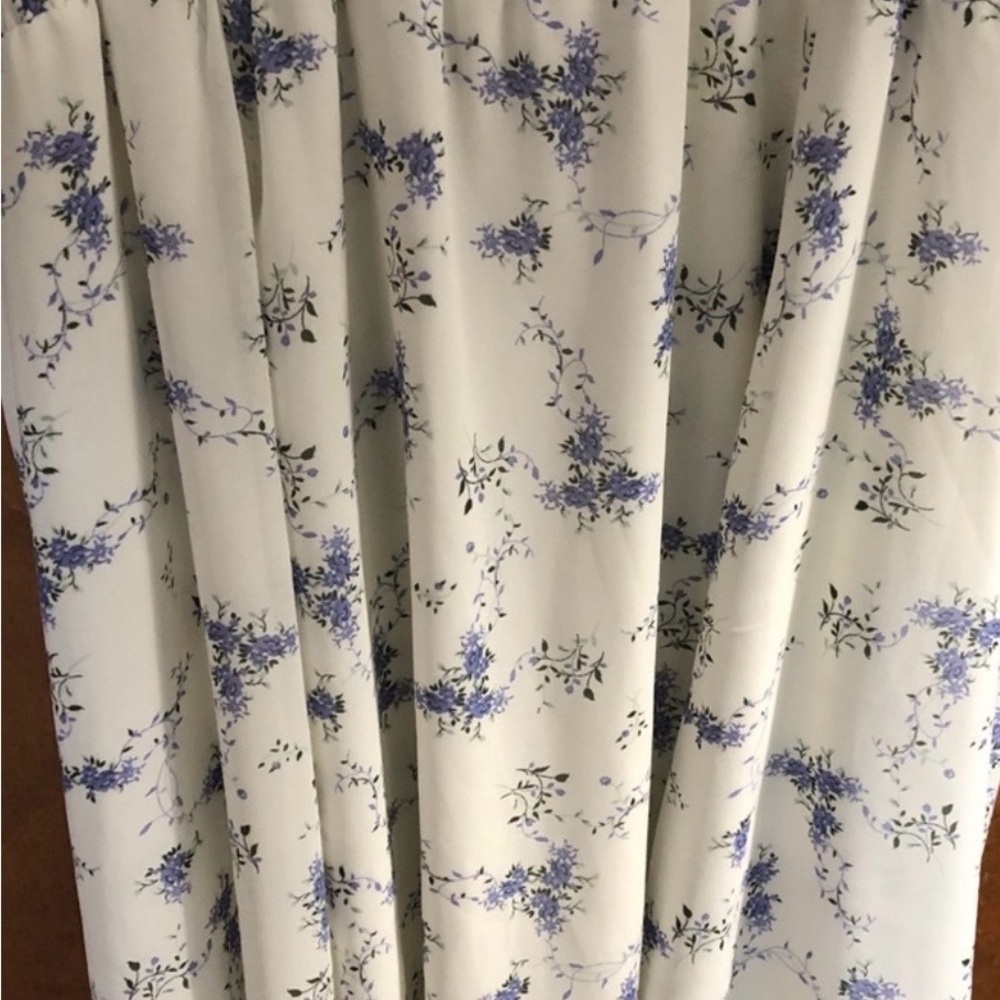 Arula White Floral Milk Maid Puff Sleeve Dress Cottagecore - Picture 4 of 5